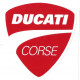 DUCATI  Corse  Sticker UV  75mm x 70mm