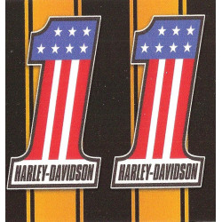 HARLEY DAVIDSON  " BIC "Sticker 68mm x 64mm