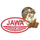 JAWA CZ  Skull right Sticker 