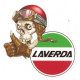 LAVERDA Skull  left Sticker 