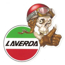 LAVERDA Skull  Sticker UV  150mm x 45mm