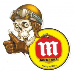 MONTESA Skull  Sticker UV 75mm x 75mm