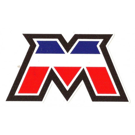 MOTOBECANE " M "  Sticker UV 75mm x 42mm