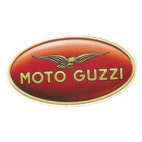 MOTO GUZZI " Guzzirider "  Sticker UV 75mm x 40mm