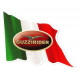 MOTO GUZZI " Guzzirider "  Flag left Laminated decal