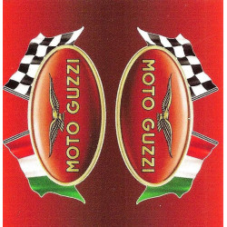 MOTO GUZZI  BIC laminated decal  68mm x 65mm