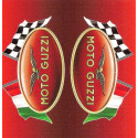 MOTO GUZZI  BIC laminated decal  68mm x 65mm