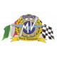 MV AGUSTA  World champions Flags Sticker vinyle laminé