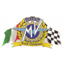 MV AGUSTA  World champions Flags Sticker vinyle laminé
