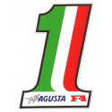 MV AGUSTA F4  Number one  Sticker 