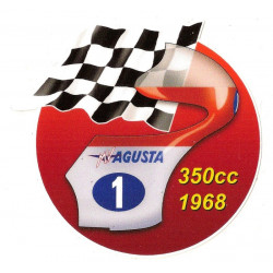 MV AGUSTA F4  Number one  Sticker UV 75mm x 55mm