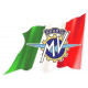 MV AGUSTA  right Flag laminated decal