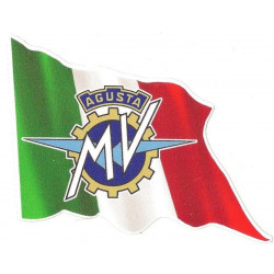 MV AGUSTA   Flag Sticker UV 75mm x 55mm 