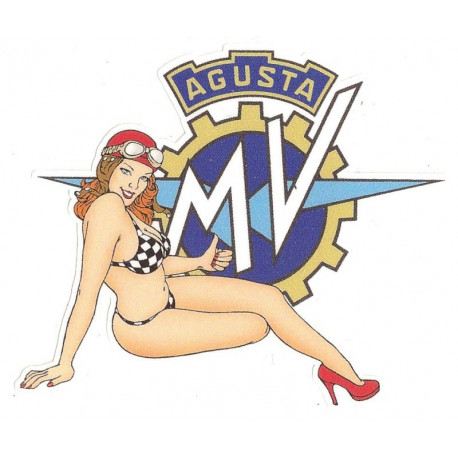 MV AGUSTA  Agostini  Sticker UV 80mm x 75mm 