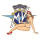 MV AGUSTA  Pin Up left laminated decal