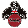 NORTON Motard Sticker vinyle laminé