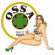 OSSA Pin Up Sticker gauche vinyle laminé