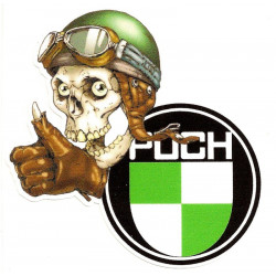 PUCH Skull Sticker UV 75mm x 75mm