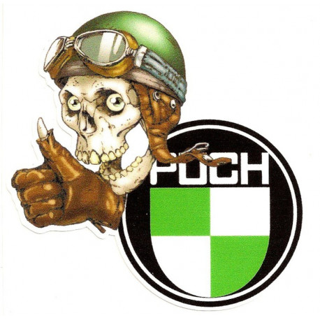 PUCH Skull Sticker UV 75mm x 75mm