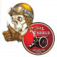 ROYAL ENFIELD Skull  Sticker gauche