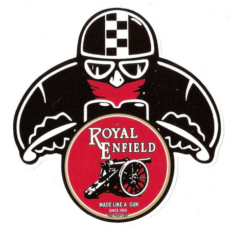 ROYAL ENFIELD Skull  Sticker UV 150mm x 140mm