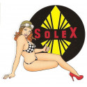 SOLEX  Pin Up droite Sticker vinyle laminé