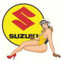 SUZUKI Pin Up left Sticker