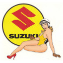 SUZUKI Pin Up gauche Sticker  