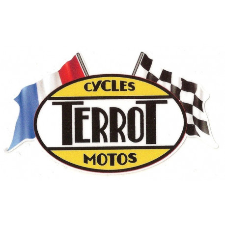 TERROT Motard Sticker UV 75mm x 75mm