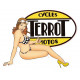 TERROT  Pin Up Sticker UV 75mm x 55mm