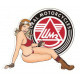 URAL Pin Up Sticker droite vinyle laminé