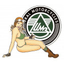 URAL Pin Up right laminated decal