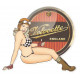 VELOCETTE Pin Up  droite Sticker Trompe-l'oeil   