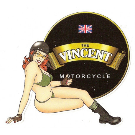 VESPA  Pin Up Sticker UV  75mm x 75mm