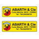 ABARTH  Sticker UV   120mm x 112mm 