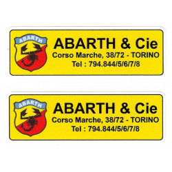 ABARTH  Sticker UV   120mm x 112mm 