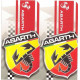 ABARTH   Flag Sticker UV   75mm x 55mm  