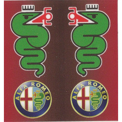 ALFA ROMEO  BIC  Sticker UV  68mm x 65mm  