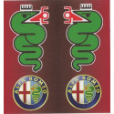 ALFA ROMEO  BIC  Sticker   68mm x 65mm