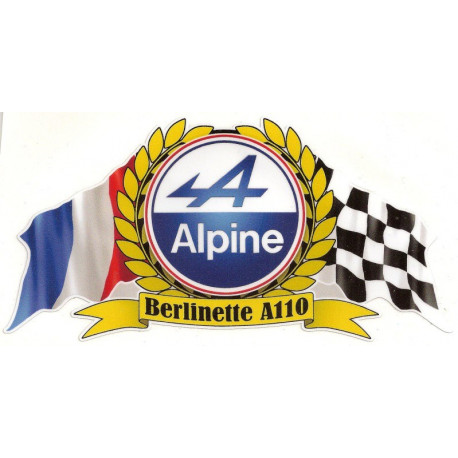 ALPINE RENAULT Sticker UV  75mm   