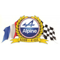 ALPINE RENAULT Berlinette A110 Sticker UV  150mm X 75mm  