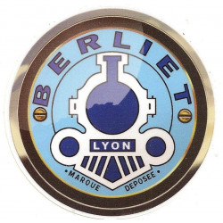 BERLIET PIN UP   Sticker UV  75mm x 75mm  
