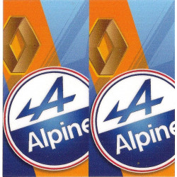 ALPINE BIC  Sticker  68mm x 65mm