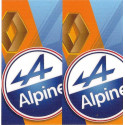 ALPINE BIC  Sticker  68mm x 65mm
