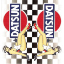 DATSUN BIC  lighter Lamined sticker 68mm x 65mm