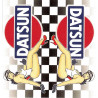 DATSUN BIC  Sticker vinyle laminé 68mm x 65mm