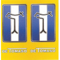 DE TOMASO BIC  lighter lamined sticker  68mm x 65mm