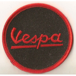  VESPA red embroidered badge