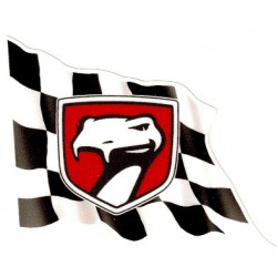 DODGE Viper Flag Sticker gauche