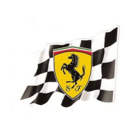 Scuderia FERRARI  Pin Up Sticker UV 75mm x 75mm   